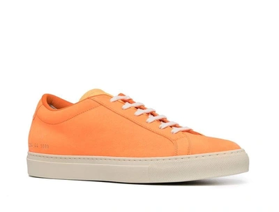 Shop Common Projects Achilles Fluo Sneaker In Orange