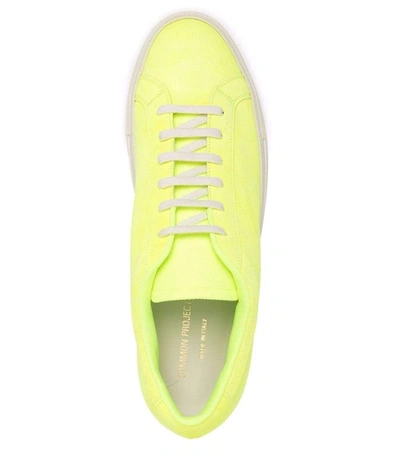 Shop Common Projects Achilles Fluo Sneakers In Yellow
