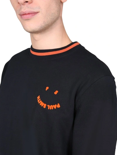 Shop Ps By Paul Smith "happy" Sweatshirt In Black