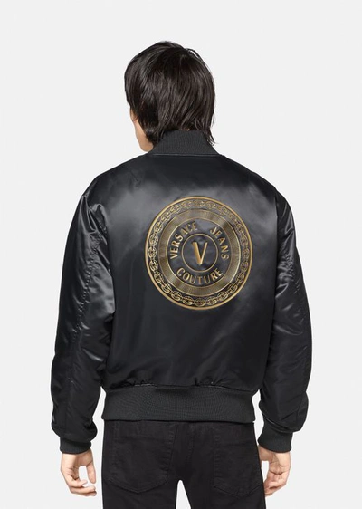 Versace Jeans Couture Versace Jeans Reversible Bomber Jacket Black  71gas407-cqs00-g89 In Black/gold | ModeSens