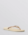Havaianas 'slim Crystal Glamour' Flip Flop In Sand Grey