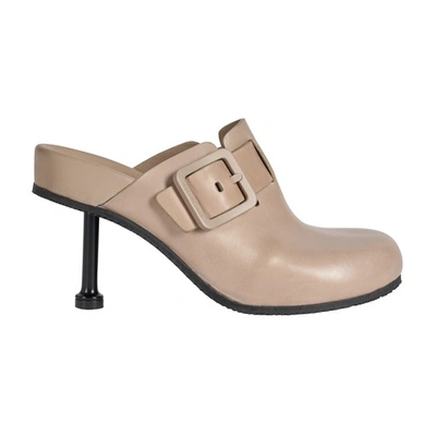 Shop Balenciaga Mallorca Mules In Taupe