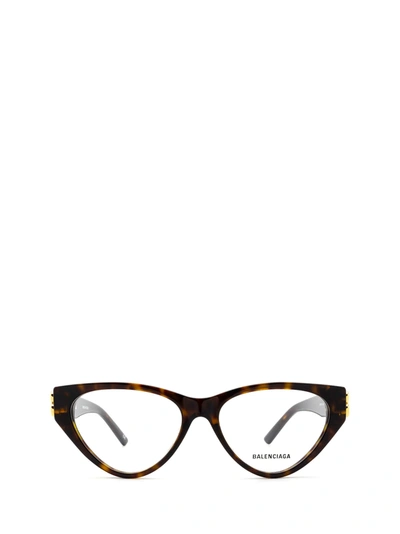 Shop Balenciaga Bb0172o Havana Glasses