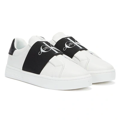 rack cycle fruits Calvin Klein Jeans Cupsole Elastic Womens White Trainers | ModeSens