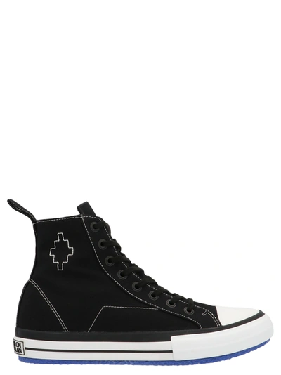 Shop Marcelo Burlon County Of Milan Cross High Vulcanized Shoes In Black