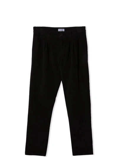 Shop Paolo Pecora Chino With Folds In Black