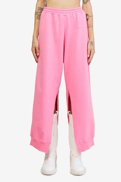 Shop Mm6 Maison Margiela Pants In Rose-pink