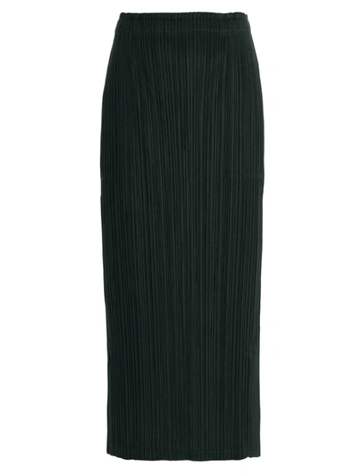 Shop Issey Miyake Monthly Colors: Semptember Skirt In Grey