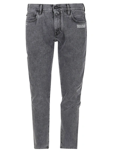 Shop Off-white Corp Skinny Jeans In Medium Grey