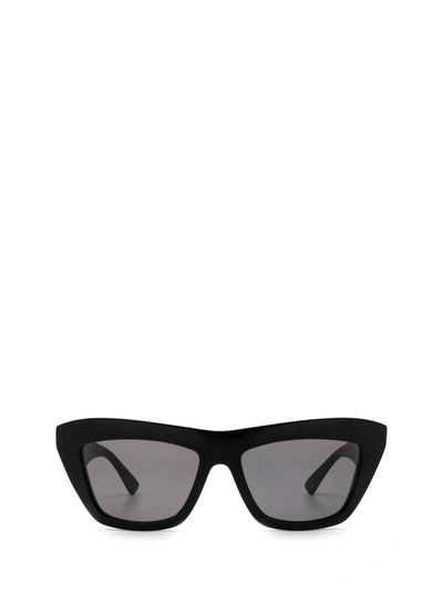 Shop Bottega Veneta Bv1121s Black Sunglasses