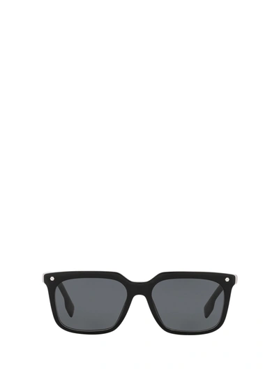 Shop Burberry Be4337 Black Sunglasses