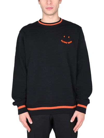 Shop Ps By Paul Smith Happy Sweatshirt In Nero