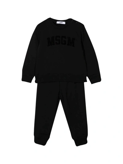 Shop Msgm Black Suit Unisex In Nero