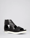 Eileen Fisher Sport Platform Sandal In Black