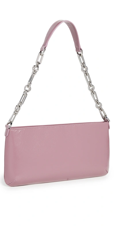 Shop By Far Holly Lavender Gloss Grained Leather Bag