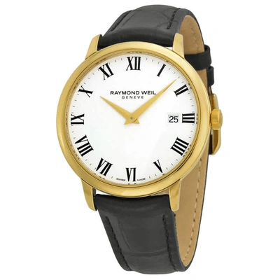 Shop Raymond Weil Toccata Mens Quartz Watch 5488-pc-00300 In Black / Gold Tone / White / Yellow