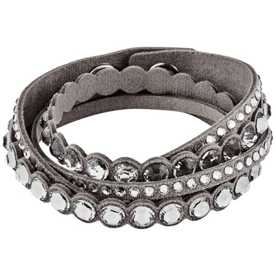 Shop Swarovski Ladies Slake Dot Bracelet In Beige,grey