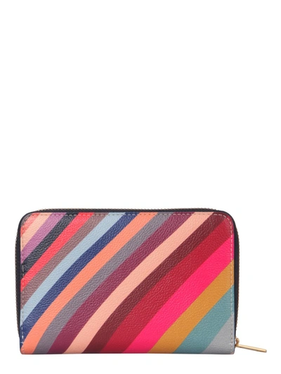 Shop Paul Smith Leather Wallet In Multicolour