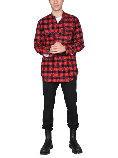 Shop Engineered Garments Shirt With Tartan Pattern In Red