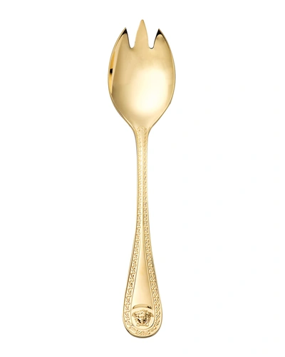 Shop Versace Medusa Gold-plated Serving Fork