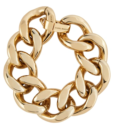 Shop Isabel Marant Links Chain Bracelet In Dore