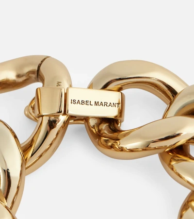 Shop Isabel Marant Links Chain Bracelet In Dore