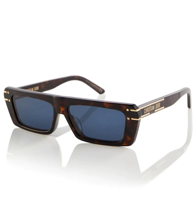 Dior Signature S2u Tortoiseshell Sunglasses In Havana/blue