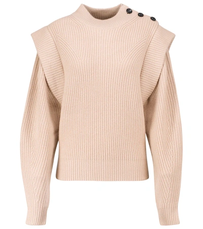 Shop Isabel Marant Peggy Wool And Cashmere Sweater In Beige