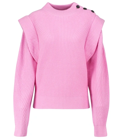 Shop Isabel Marant Peggy Wool And Cashmere Sweater In Pink
