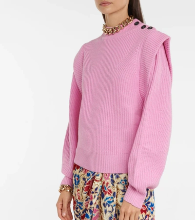 Shop Isabel Marant Peggy Wool And Cashmere Sweater In Pink