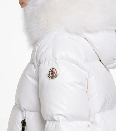 Shop Moncler Laiche Down Jacket In White