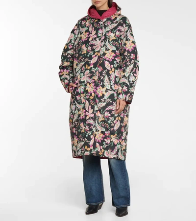 Shop Isabel Marant Étoile Dean Reversible Floral Raincoat In Multicolor