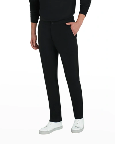 Shop Bugatchi Men's Comfort Knit Pants In Black