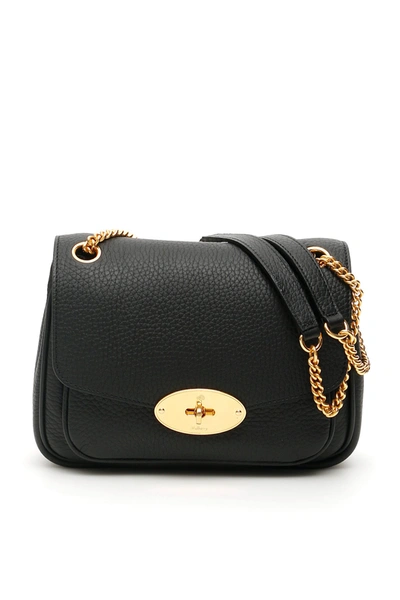 Shop Mulberry Darley Shoulder Bag In Black