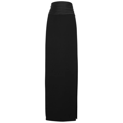 Shop Monot Black Split Maxi Skirt