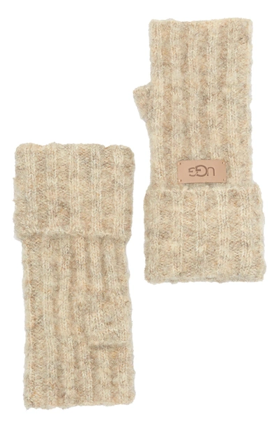 Shop Ugg Knit Boucle Armwarmer In Oatmeal