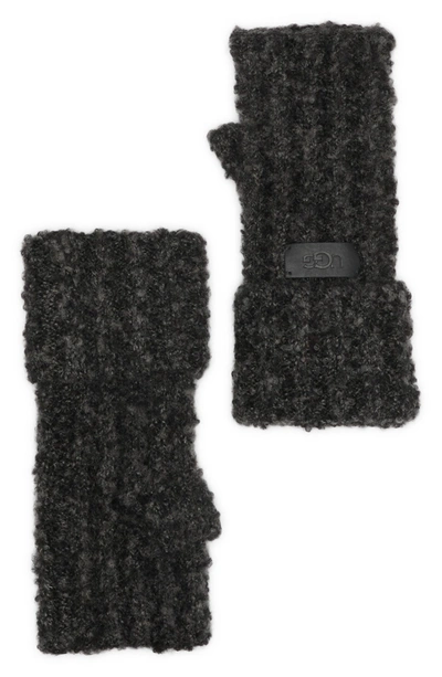 Shop Ugg Knit Boucle Armwarmer In Black