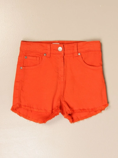 Shop Stella Mccartney 5-pocket Denim Shorts In Red
