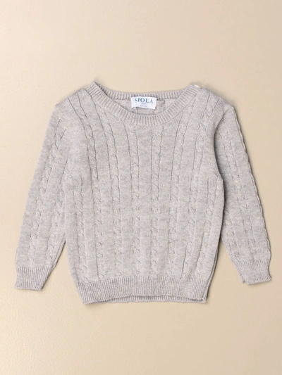 Shop Siola Cable Sweater In Grey