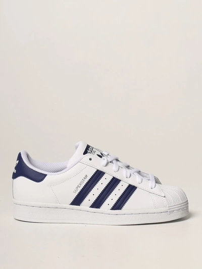 Shop Adidas Originals Superstar Bold J  Sneakers In Leather In White