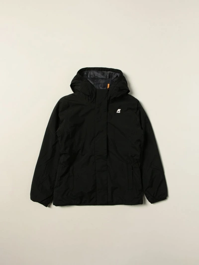 外套 K-WAY 儿童 颜色 黑色