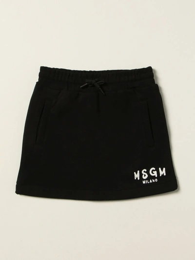 Shop Msgm Skirt  Kids Kids Color Black
