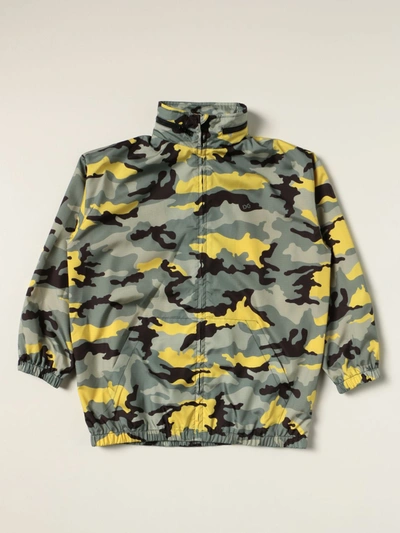 Shop Dolce & Gabbana Camouflage Nylon Jacket In Military