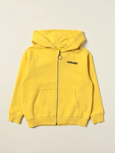 Shop Off-white Sweater  Kids Color Yellow