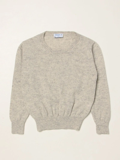 Shop Siola Cashmere Sweater In Grey