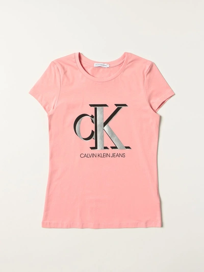 Shop Calvin Klein T-shirt  Kids In Pink