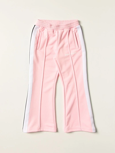 Shop Palm Angels Pants  Kids Color Pink