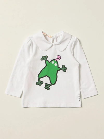 Shop Marni T-shirt  Kids Color White