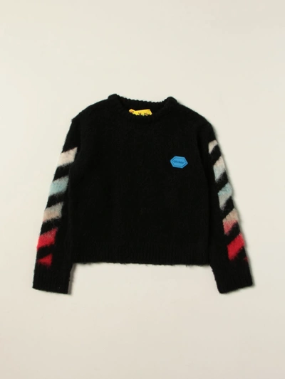 Shop Off-white Sweater  Kids Color Black