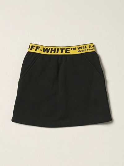 Shop Off-white Skirt Off White Kids In Yellow